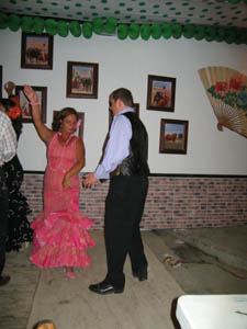 Flamenco dancing
