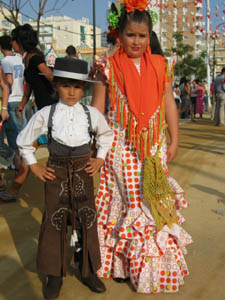 Children in flamenco dress