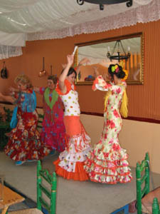 dancing at the feria