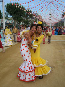 Teenages enjoying the Feria