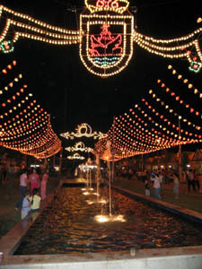 Sanlucar Feria street lights