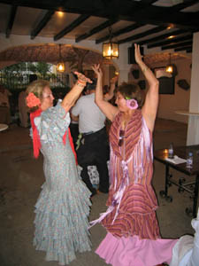 Flamenco dancing