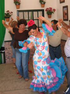Flamenco dancing in Sanlucar de Barrameda